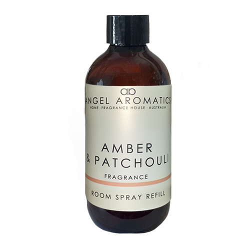 Amber and Patchouli Room Spray Refill 200ml-Room spray-Angel Aromatics