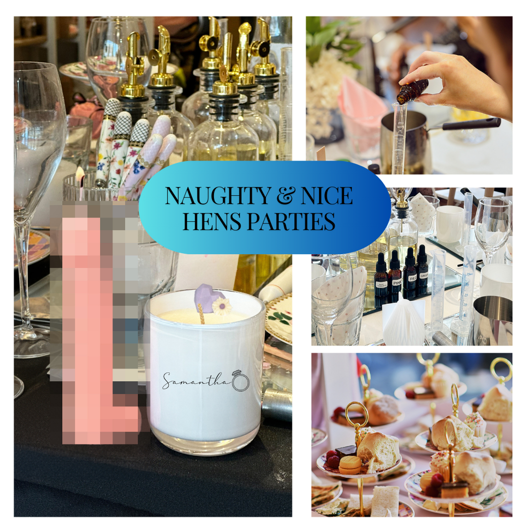 Naughty & Nice Candle Making Class with High Tea - Birthday/ Hens Parties-candles-Angel Aromatics