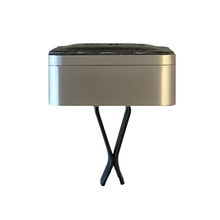 NEW Car Diffuser Black Leather with Brushed Silver Zinc Alloy-Car Diffuser-Angel Aromatics