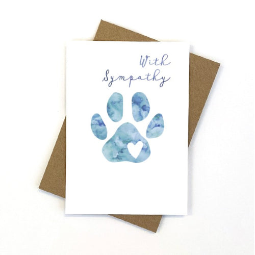 Pet Sympathy Card-Flowers-Angel Aromatics